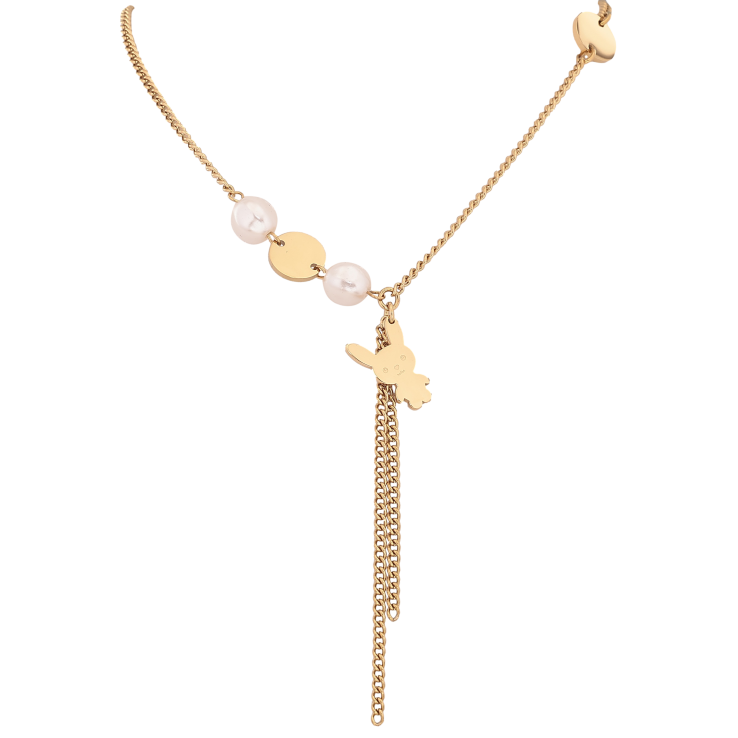 Кольє Xuping ТТМ Stainless Steel колір 14К "Зайчик" довжина 45-50см х 2-10мм фото №9 Кольє Xuping ТТМ Stainless Steel колір 14К "Зайчик" довжина 45-50см х 2-10мм фото №9