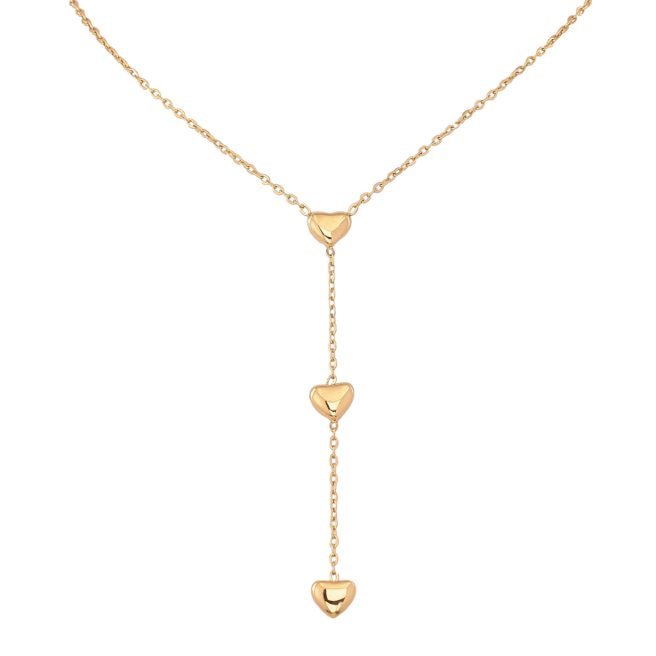 Кольє Xuping ТТМ Stainless Steel колір 14К "Сердечка" довжина 42-47см х 1.5мм фото №20 Кольє Xuping ТТМ Stainless Steel колір 14К "Сердечка" довжина 42-47см х 1.5мм фото №20