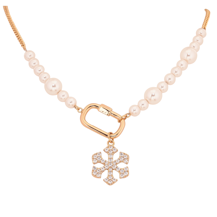 Кольє Xuping колір Позолота 18К "Снігова королева" довжина 46-51см х 2-13мм фото №1