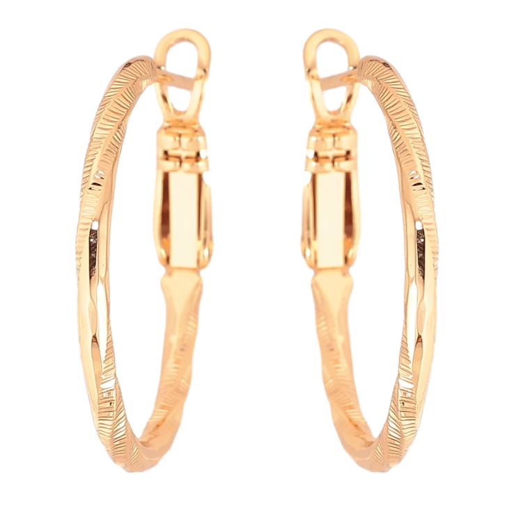 Сережки Xuping M&L колір 18K кільця (конго) "Декоративний візерунок" ø 2.5см фото №15 Сережки Xuping M&L колір 18K кільця (конго) "Декоративний візерунок" ø 2.5см фото №15