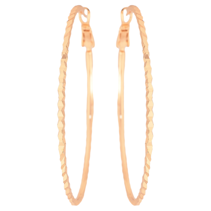 Сережки Xuping M&L колір 18K кільця (конго) "Декоративний візерунок" ø 5.5см фото №6 Сережки Xuping M&L колір 18K кільця (конго) "Декоративний візерунок" ø 5.5см фото №6