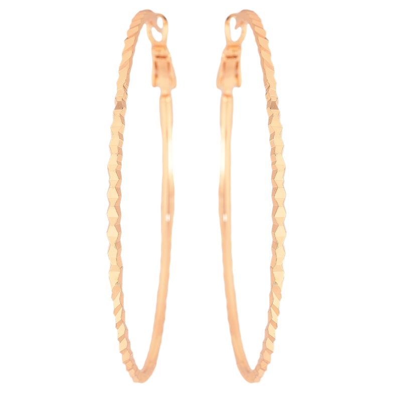 Сережки Xuping M&L колір 18K кільця (конго) "Декоративний візерунок" ø 5.5см фото №1 Сережки Xuping M&L колір 18K кільця (конго) "Декоративний візерунок" ø 5.5см фото №1