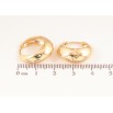 Сережки Xuping колір Позолота 14K колечка "Декоративні" ø 2см фото №2