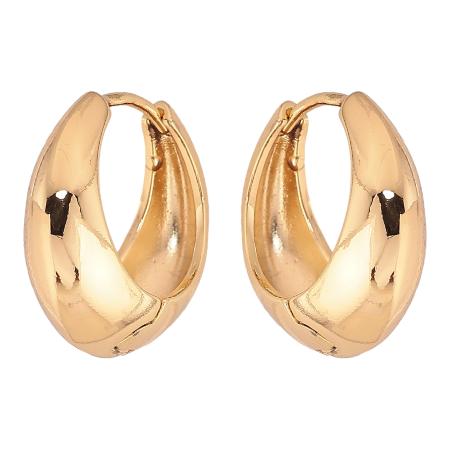 Сережки Xuping колір Позолота 14K колечка "Декоративні" ø 2см фото №1