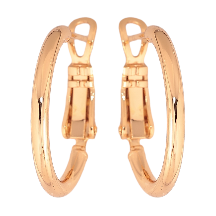 Сережки Xuping колір позолота 18K кільця (конго) Класика ø 2см фото №20