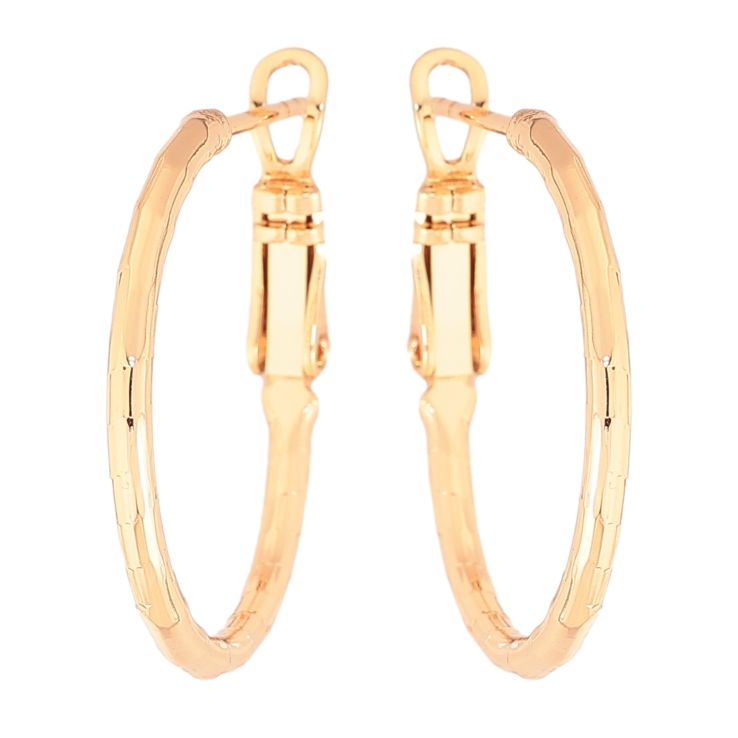 Сережки Xuping колір Позолота 18K кільця (конго) "Декоративний візерунок" ø 2.5см фото №21 Сережки Xuping колір Позолота 18K кільця (конго) "Декоративний візерунок" ø 2.5см фото №21