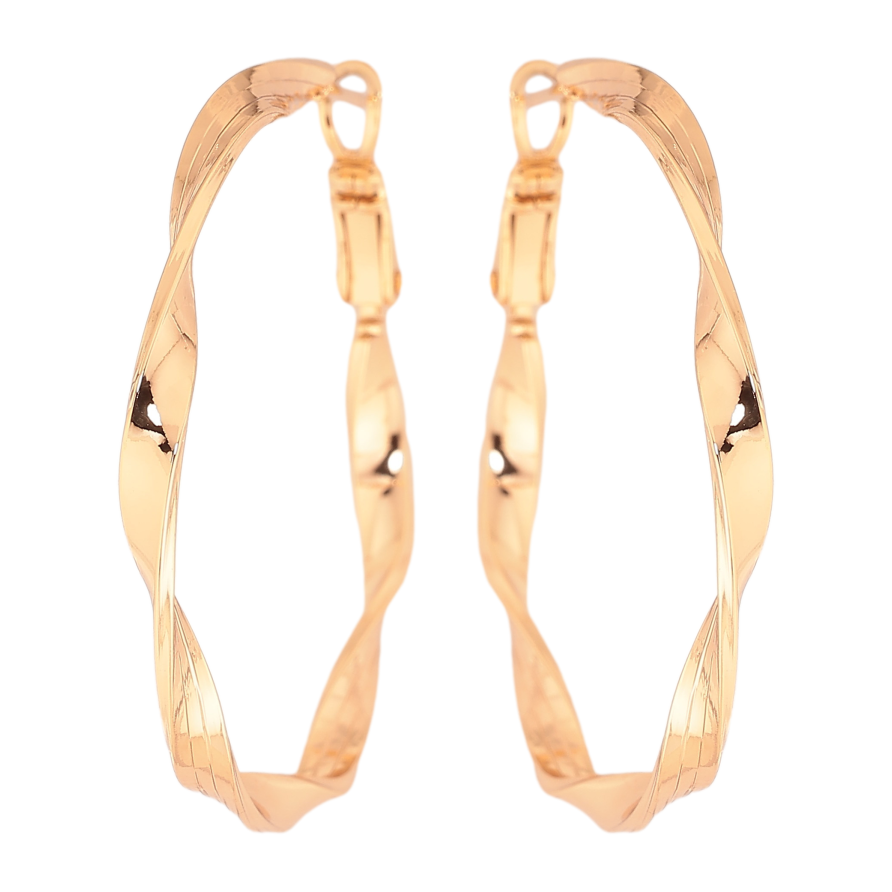 Серьги Xuping цвет Позолота 18K кольца (конго) "Декоративный узор" ø 4см фото №1 Серьги Xuping цвет Позолота 18K кольца (конго) "Декоративный узор" ø 4см фото №1