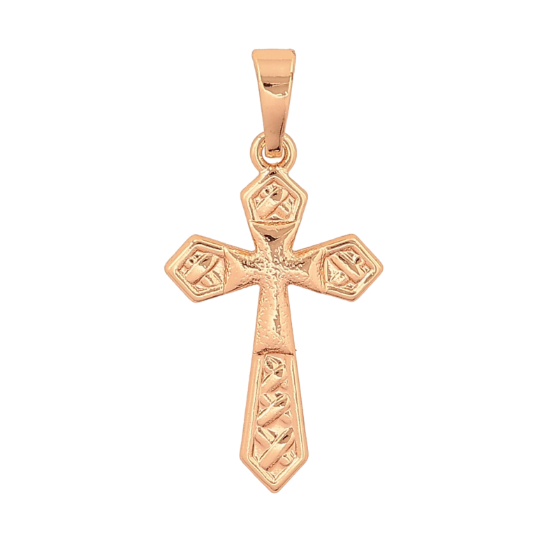 Кулон Xuping M&L колір 18К "Хрест" для ланцюжка до 5мм фото №1
