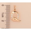 Кулон Xuping M&L цвет 18K "Буква Q" для цепочки до 6мм фото №3