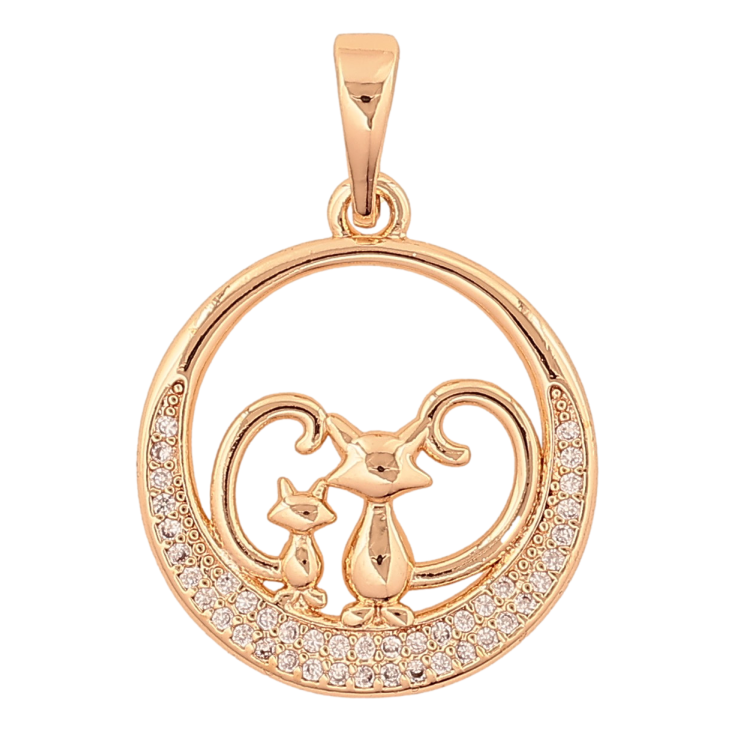 Кулон Xuping M&L колір 18K "Котики" для ланцюжка до 6мм фото №15