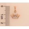 Кулон Xuping M&L колір 18K "Корона" для ланцюжка до 5мм фото №2 Кулон Xuping M&L колір 18K "Корона" для ланцюжка до 5мм фото №2