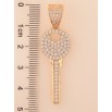 Кулон Xuping M&L колір 18K "Ключик з кристалами" для ланцюжка до 9мм фото №2