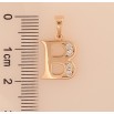 Кулон Xuping M&L колір 18K "Літера B" для ланцюжка до 5мм фото №2 Кулон Xuping M&L колір 18K "Літера B" для ланцюжка до 5мм фото №2