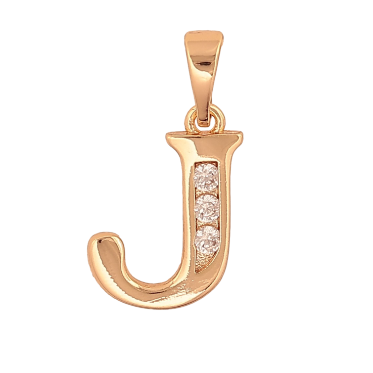 Кулон Xuping M&L колір 18K "Літера J" для ланцюжка до 5мм фото №13