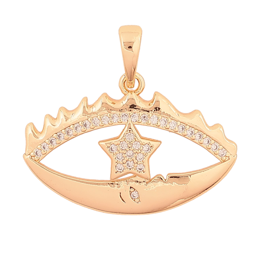 Кулон Xuping M&L колір 18K "Око" для ланцюжка до 6мм фото №1