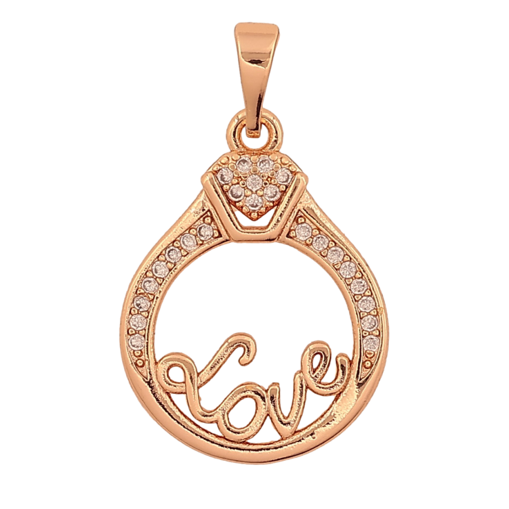 Кулон Xuping M&L колір 18K "Love" для ланцюжка до 5мм фото №25