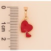 Кулон Xuping M&L колір 18K "Червоні серця" для ланцюжка до 5мм фото №2 Кулон Xuping M&L колір 18K "Червоні серця" для ланцюжка до 5мм фото №2