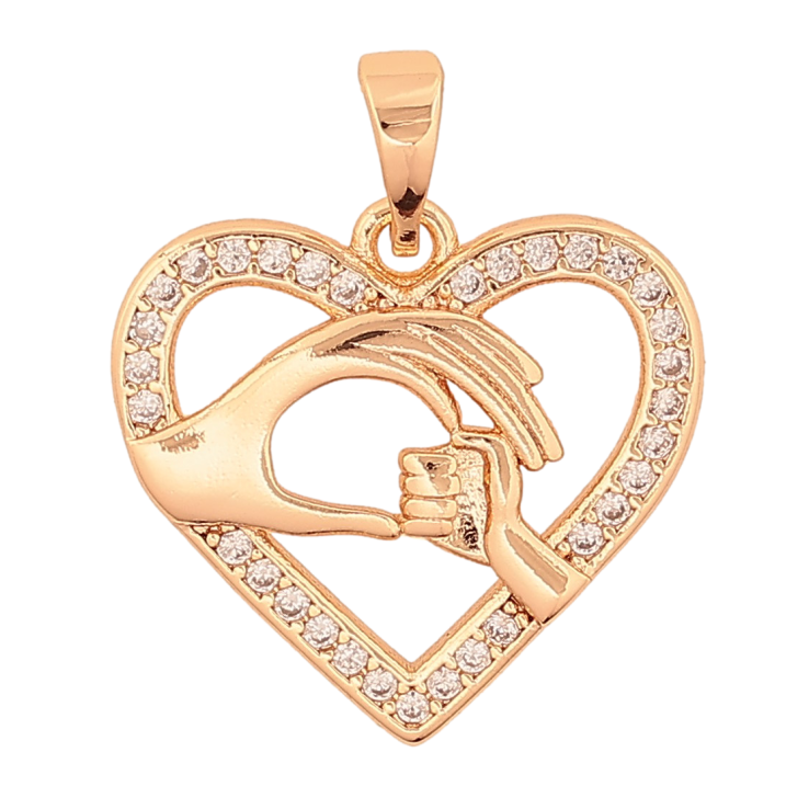 Кулон Xuping M&L колір 18K "Серце" для ланцюжка до 5мм фото №2