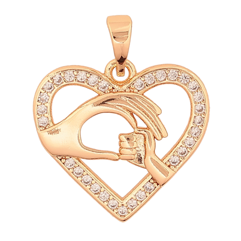 Кулон Xuping M&L цвет 18K "Сердечко" для цепочки до 5мм фото №3