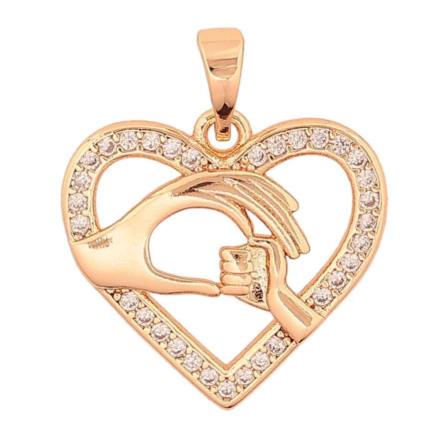 Кулон Xuping M&L колір 18K "Серце" для ланцюжка до 5мм фото №1