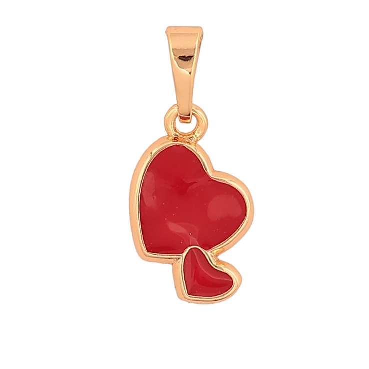 Кулон Xuping M&L колір 18K "Червоні серця" для ланцюжка до 5мм фото №15 Кулон Xuping M&L колір 18K "Червоні серця" для ланцюжка до 5мм фото №15