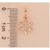 Кулон Xuping M&L цвет 18K "Снежинка" для цепочки до 5мм фото №2