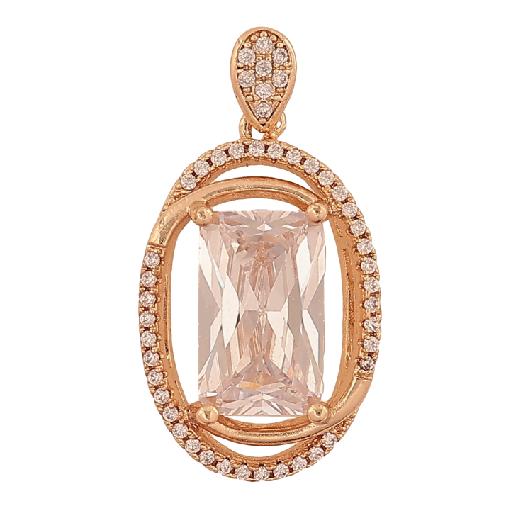 Кулон Xuping M&L колір 18K "Візерунок кристалами" для ланцюжка до 2мм фото №25