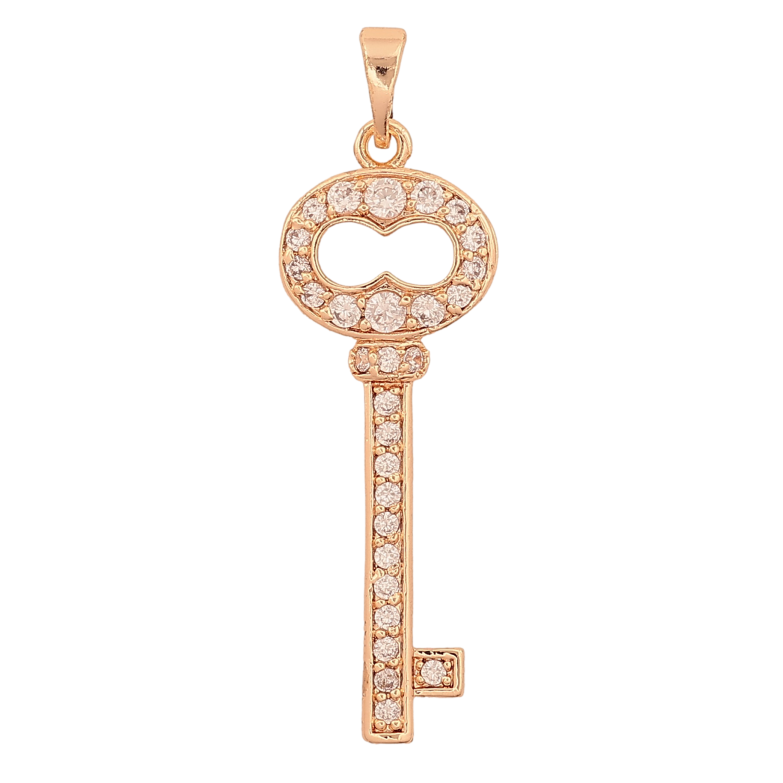 Кулон Xuping M&L колір 18K "Ключик з кристалами" для ланцюжка до 5мм фото №1