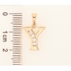 Кулон Xuping колір Позолота 18K "Літера Y" для ланцюжка до 5мм фото №2