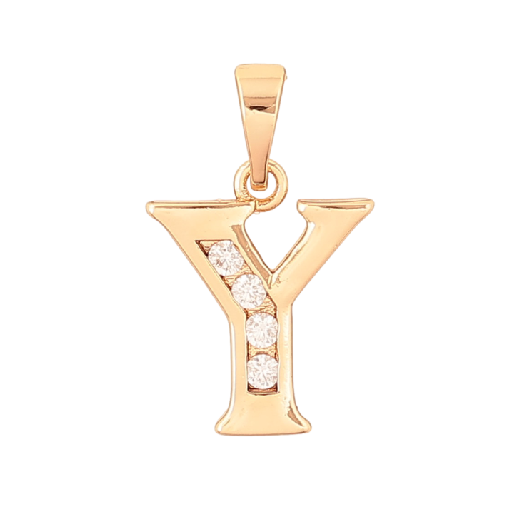 Кулон Xuping колір Позолота 18K "Літера Y" для ланцюжка до 5мм фото №20