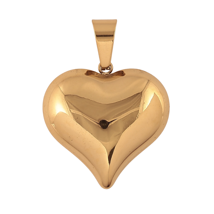 Кулон Xuping TTM Stainless Steel колір 14К "Серце" для ланцюжка до 7мм фото №5 Кулон Xuping TTM Stainless Steel колір 14К "Серце" для ланцюжка до 7мм фото №5