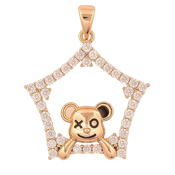 Кулон Xuping цвет Позолота 18K "Ведмедик" для цепочки до 4мм фото №13