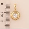 Кулон Xuping колір Позолота 14К "Кристал" для ланцюжка до 4мм фото №2