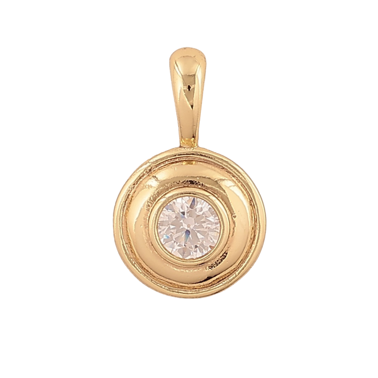 Кулон Xuping колір Позолота 14К "Кристал" для ланцюжка до 4мм фото №9 Кулон Xuping колір Позолота 14К "Кристал" для ланцюжка до 4мм фото №9