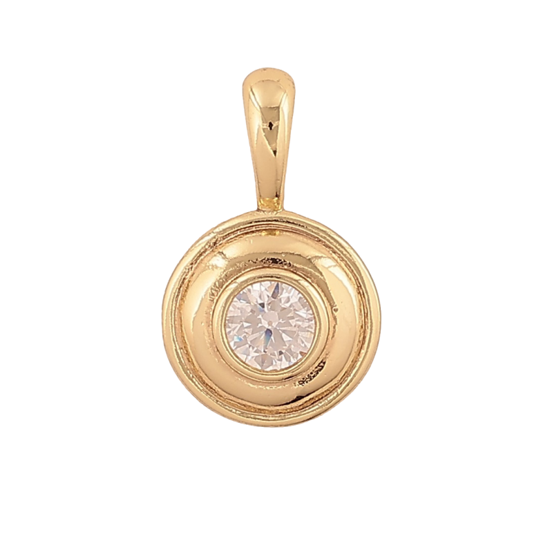 Кулон Xuping цвет Позолота 14К "Кристалл" для цепочки до 4мм фото №1