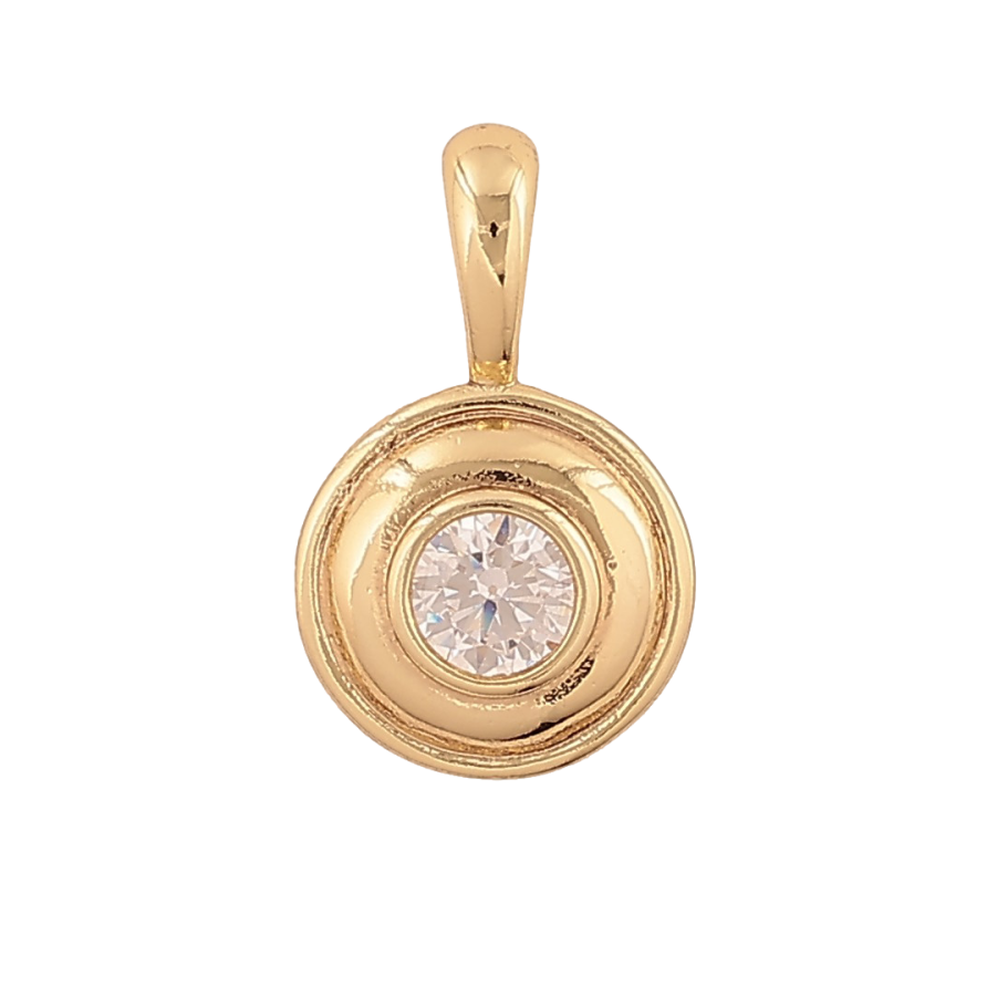 Кулон Xuping колір Позолота 14К "Кристал" для ланцюжка до 4мм фото №1