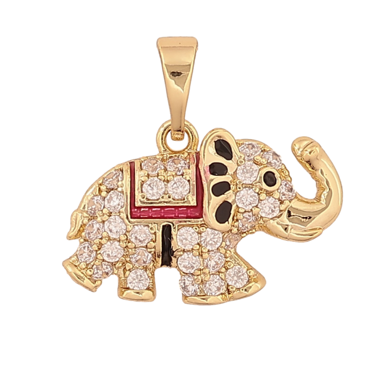 Кулон Xuping колір Позолота 14К "Слон з інкрустацією кристалами" для ланцюжка до 5мм фото №7 Кулон Xuping колір Позолота 14К "Слон з інкрустацією кристалами" для ланцюжка до 5мм фото №7