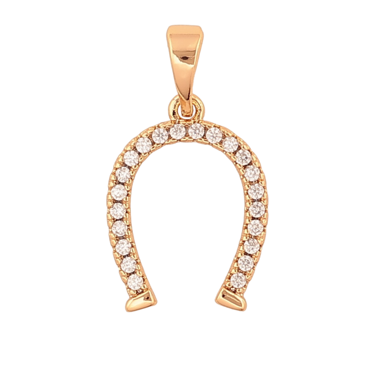 Кулон Xuping цвет Позолота 18К "Подкова" для цепочки до 5мм фото №2 Кулон Xuping цвет Позолота 18К "Подкова" для цепочки до 5мм фото №2