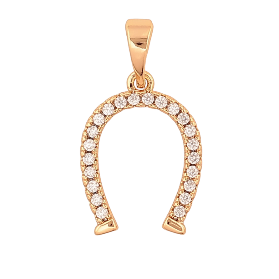 Кулон Xuping цвет Позолота 18К "Подкова" для цепочки до 5мм фото №1