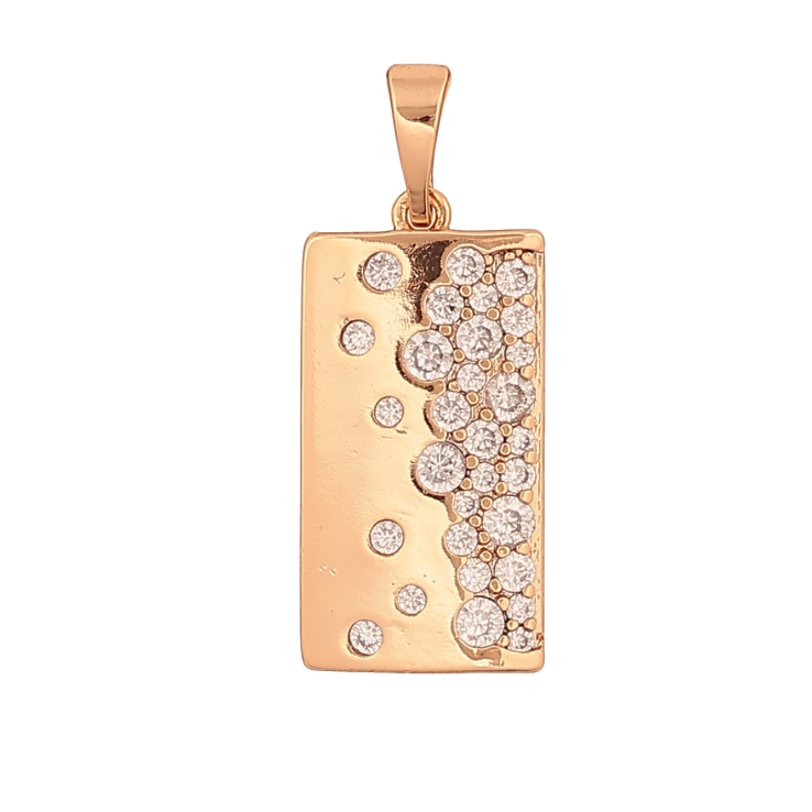 Кулон Xuping колір Позолота 18К "Візерунок з кристалами" для ланцюжка до 5мм фото №23