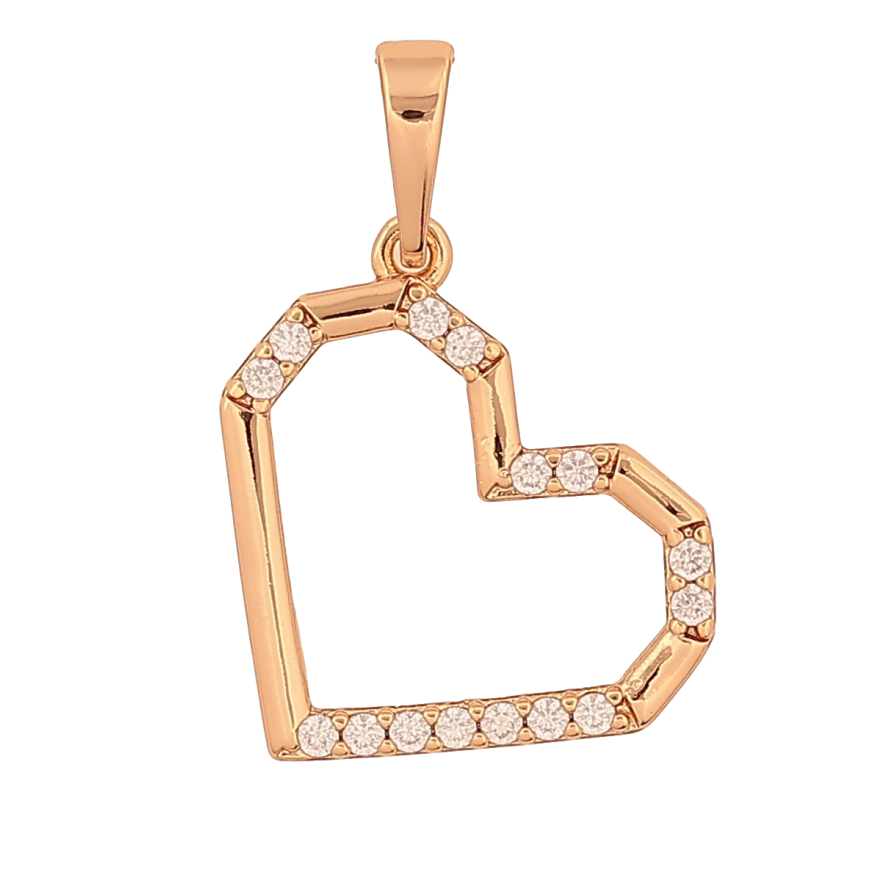 Кулон Xuping колір Позолота 18К "Сердечко" для ланцюжка до 6мм фото №1 Кулон Xuping колір Позолота 18К "Сердечко" для ланцюжка до 6мм фото №1