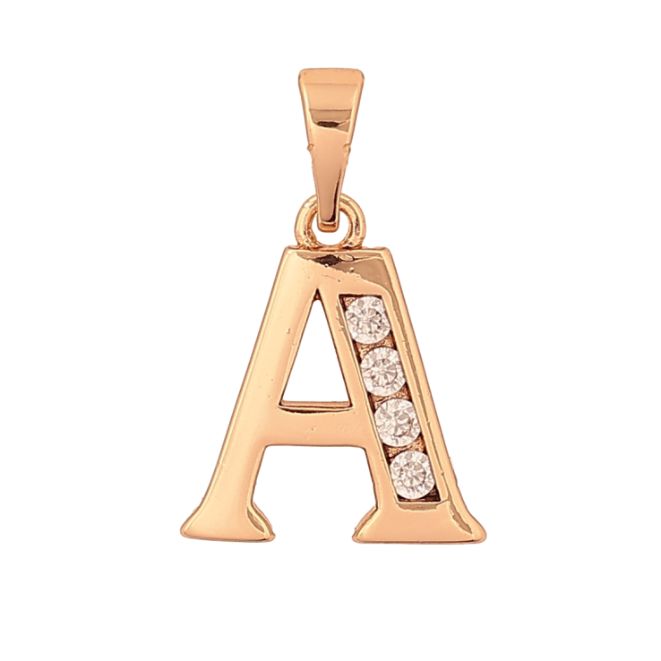 Кулон Xuping колір Позолота 18K "Літера A" для ланцюжка до 5мм фото №9
