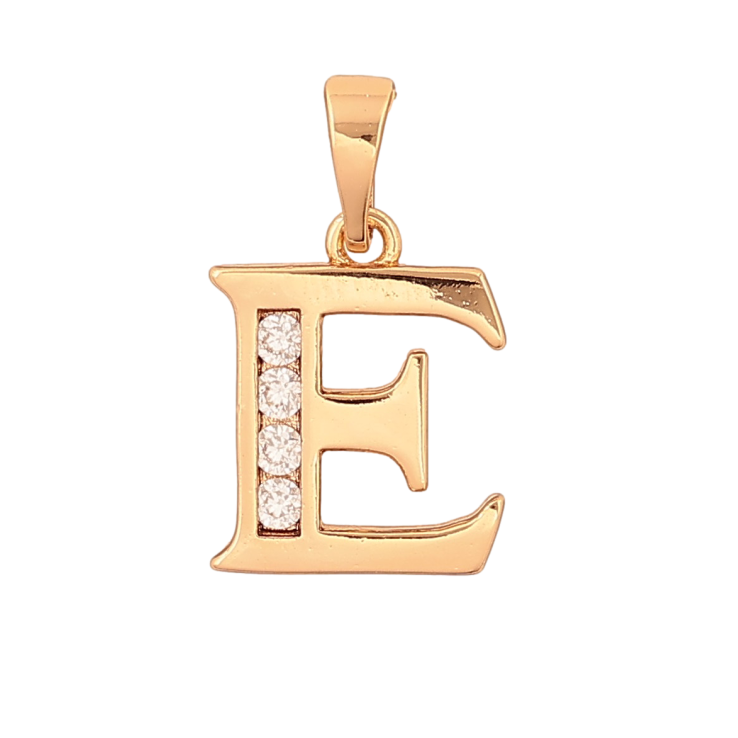 Кулон Xuping колір Позолота 18K "Літера E" для ланцюжка до 5мм фото №11