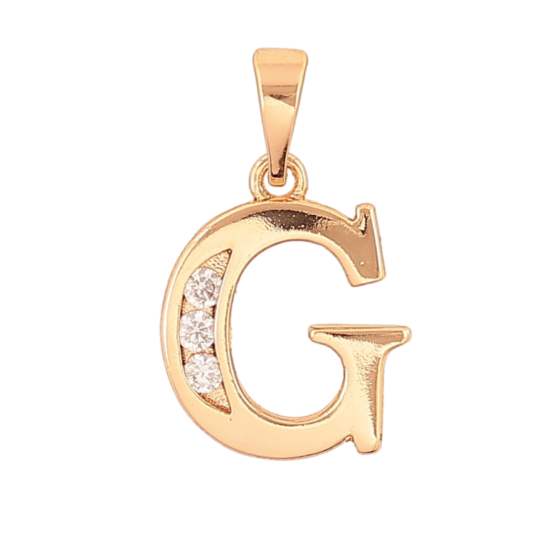 Кулон Xuping колір Позолота 18K "Літера G" для ланцюжка до 5мм фото №1 Кулон Xuping колір Позолота 18K "Літера G" для ланцюжка до 5мм фото №1