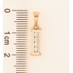 Кулон Xuping колір Позолота 18K "Літера I" для ланцюжка до 5мм фото №2