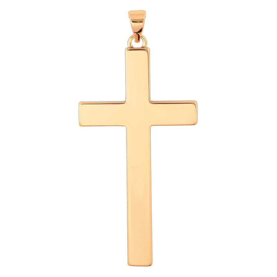 Кулон Xuping цвет Позолота 18К "Крест большой" для цепочки до 7мм фото №1