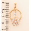 Кулон Xuping колір Позолота 18К "Кристальна квіточка" для ланцюжка до 6мм фото №2