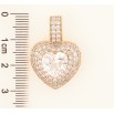 Кулон Xuping колір Позолота 18К "Серце з інкрустацією кристалами" для ланцюжка до 6мм фото №2 Кулон Xuping колір Позолота 18К "Серце з інкрустацією кристалами" для ланцюжка до 6мм фото №2