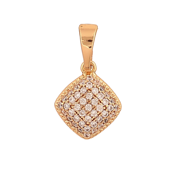 Кулон Xuping цвет Позолота 18К "Ромб с инкрустацией кристаллами" для цепочки до 5мм фото №19 Кулон Xuping цвет Позолота 18К "Ромб с инкрустацией кристаллами" для цепочки до 5мм фото №19