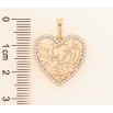 Кулон Xuping колір Позолота 18К "Сердечко з кристалами" для ланцюжка до 6мм фото №2